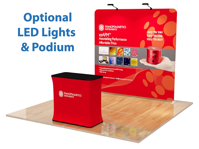 8ft or 10ft Straight Tension Fabric Display