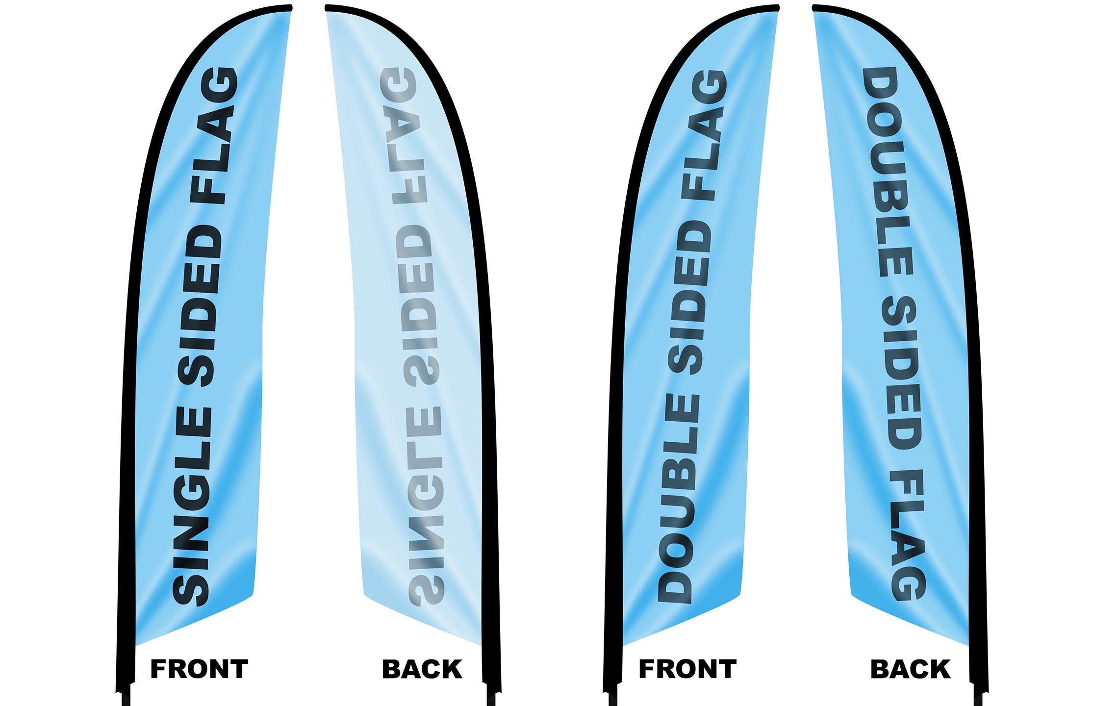 9ft or 10.5 Feather Flag for Event Tent