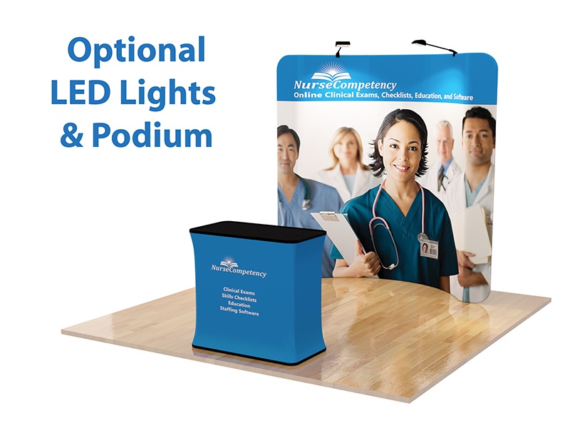tension-banner-8-ft-with-lights-and-podium